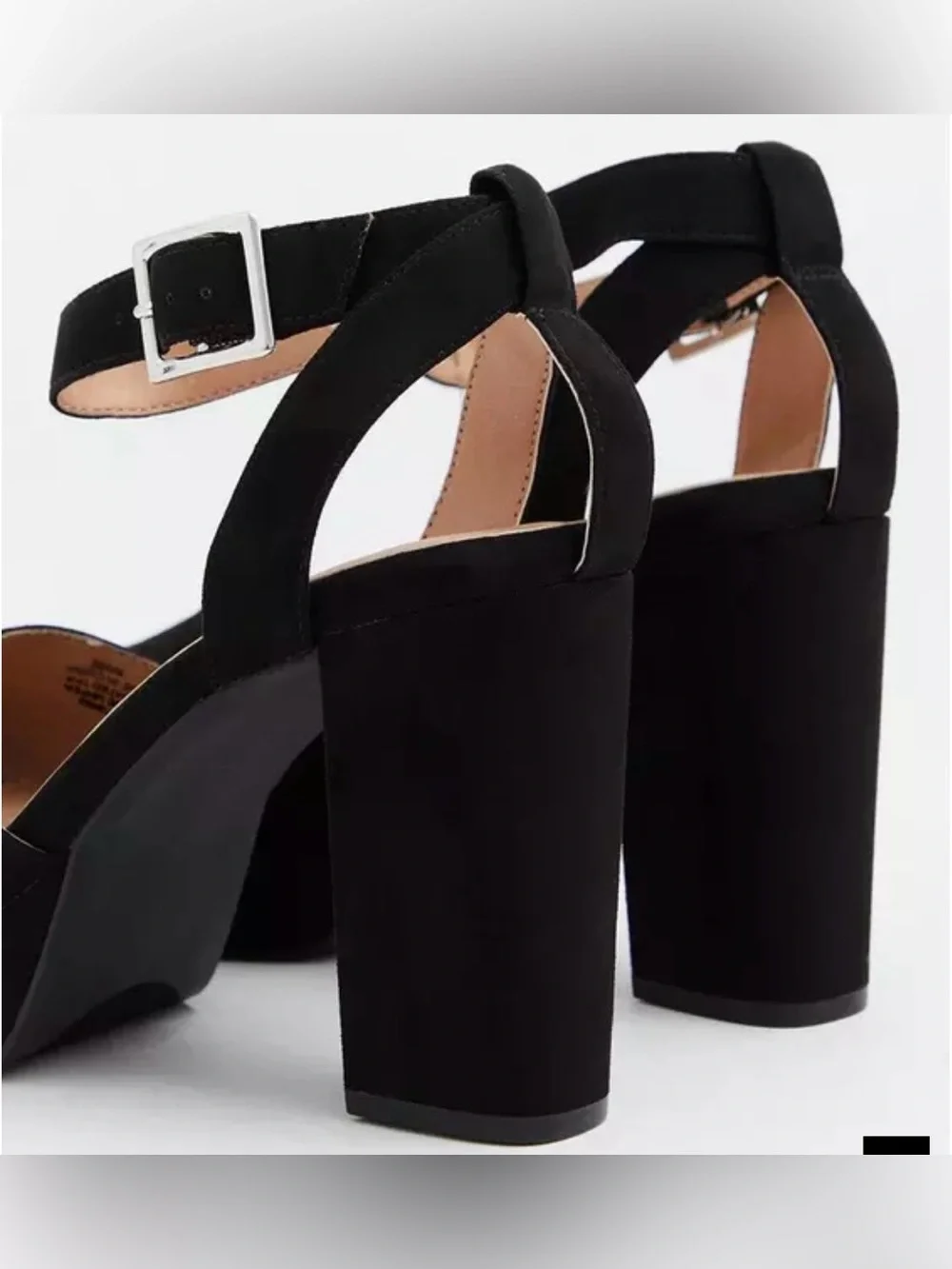 Torrid Black Platform Ankle Strap Heels size 9